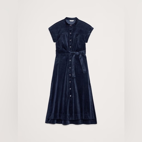 NWT! Banana Republic Corduroy Midi Shirt Dress🎭 - Picture 2 of 6